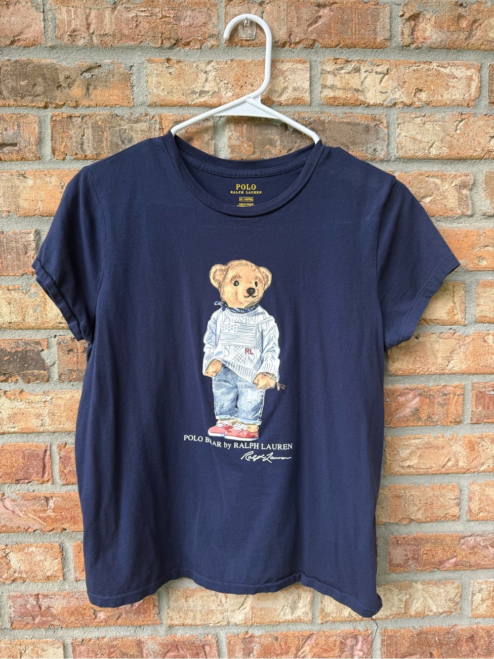Polo by Ralph Lauren Navy Bear Graphic Tee
